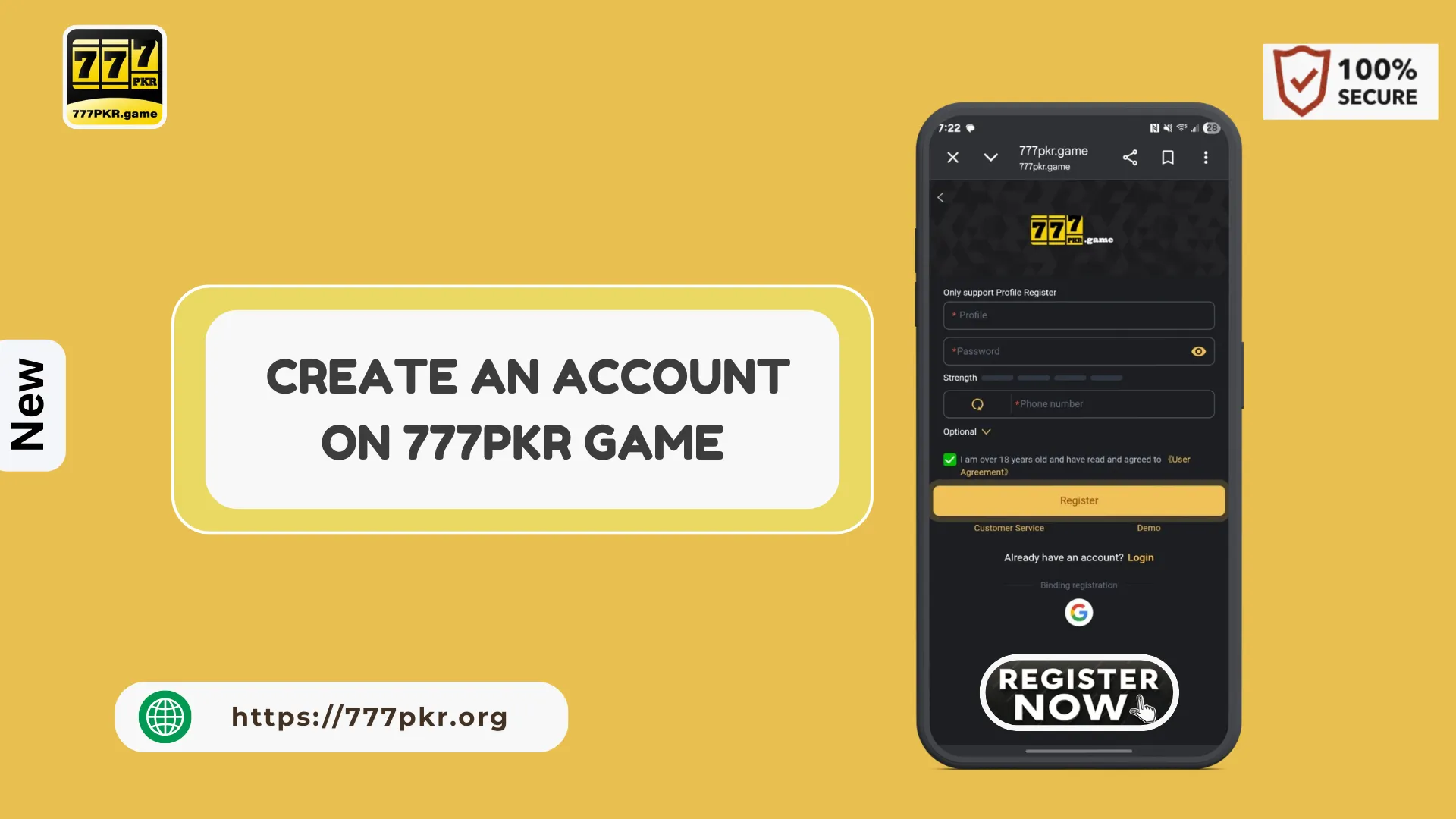 777 Pkr game account